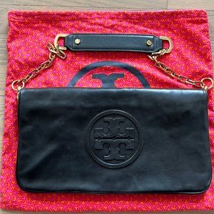 Tory Burch Reva Leather Clutch